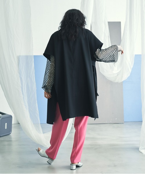 VACANCY（ヴァカンシー）の「BIGジレトレンチベスト（ベスト・レディース・ブルー/ベージュ/ブラック・FREE）」の17枚目の写真