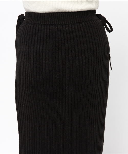 merry jenny（メリージェニー）の「【casual】ﾆｯﾄﾘﾎﾞﾝﾏｷｼｽｶｰﾄ（スカート・レディース・ブラック/グレー/グリーン・FREE）」の8枚目の写真