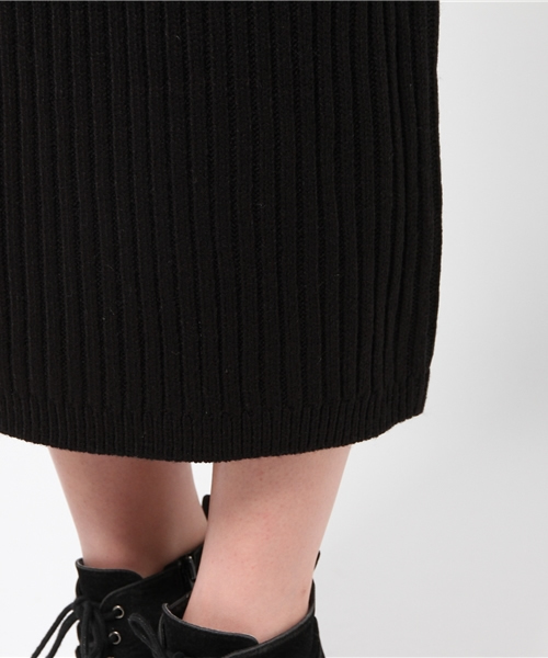 merry jenny（メリージェニー）の「【casual】ﾆｯﾄﾘﾎﾞﾝﾏｷｼｽｶｰﾄ（スカート・レディース・ブラック/グレー/グリーン・FREE）」の10枚目の写真