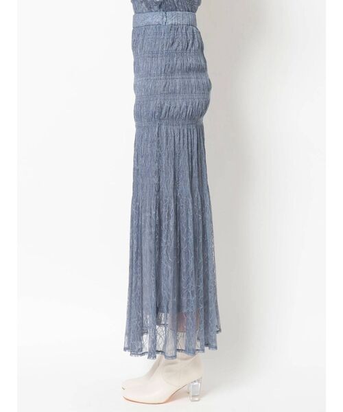 MERCURYDUO（マーキュリーデュオ）の「レースシャーリングロングスカート（スカート・レディース・アイボリー/イエロー/ブルー・SMALL/MEDIUM）」の21枚目の写真