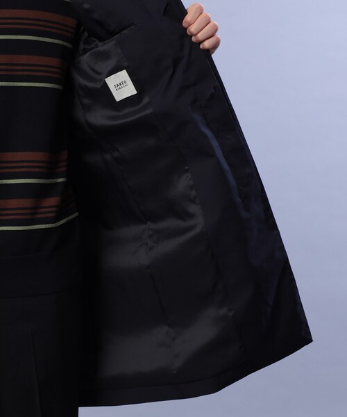 TAKEO KIKUCHI（タケオキクチ）の「◆【オンオフ兼用】耐久撥水 スタンドカラー コート（その他アウター・メンズ・ネイビー/ブラック・04/02/03）」の10枚目の写真