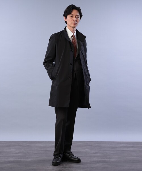 TAKEO KIKUCHI（タケオキクチ）の「◆【オンオフ兼用】耐久撥水 スタンドカラー コート（その他アウター・メンズ・ネイビー/ブラック・04/02/03）」の20枚目の写真