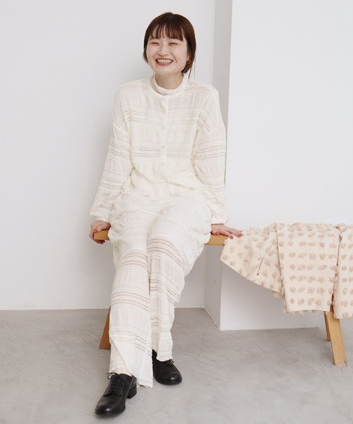 l'atelier du savon(アトリエドサボン)の「●ふりふりラッセルレースBL(シャツ/ブラウス・レディース・ホワイト/ブルー・FREE)」の12枚目の写真