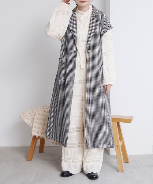 l'atelier du savon(アトリエドサボン)の「●ふりふりラッセルレースBL(シャツ/ブラウス・レディース・ホワイト/ブルー・FREE)」の21枚目の写真