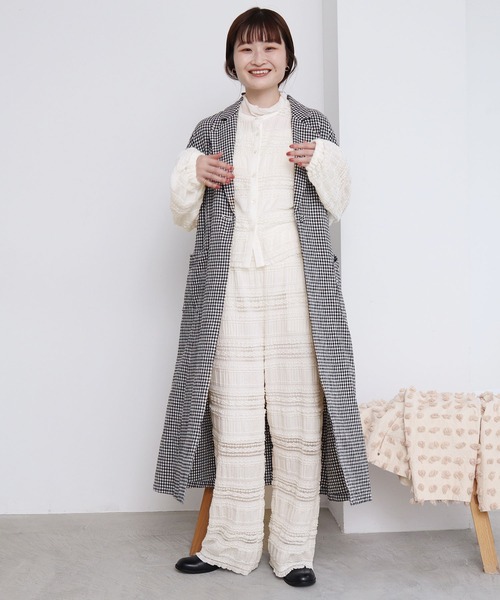 l'atelier du savon(アトリエドサボン)の「●ふりふりラッセルレースBL(シャツ/ブラウス・レディース・ホワイト/ブルー・FREE)」の19枚目の写真