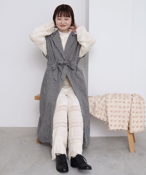 l'atelier du savon(アトリエドサボン)の「●ふりふりラッセルレースBL(シャツ/ブラウス・レディース・ホワイト/ブルー・FREE)」の16枚目の写真