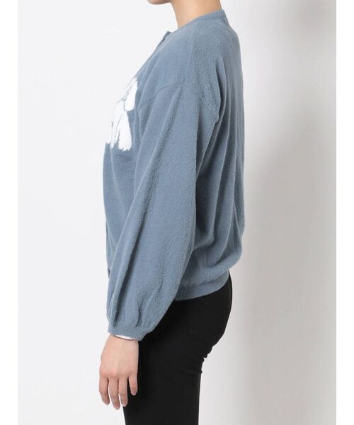 merry jenny（メリージェニー）の「dog&dogニットカーディガン（カーディガン/ボレロ・レディース・アイボリー/ブラック/ブルー・FREE）」の17枚目の写真