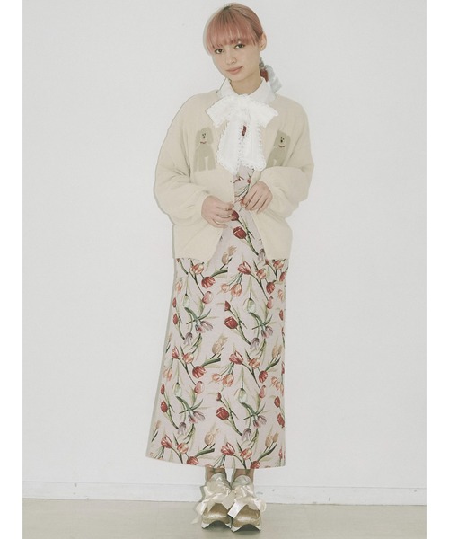 merry jenny（メリージェニー）の「dog&dogニットカーディガン（カーディガン/ボレロ・レディース・アイボリー/ブラック/ブルー・FREE）」の20枚目の写真