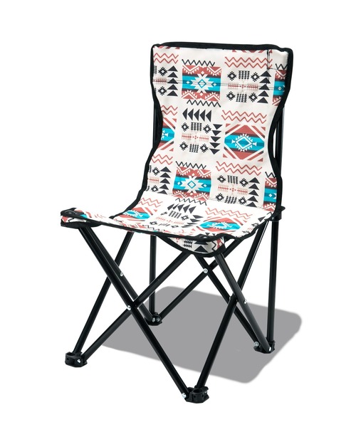 KiU（キウ）の「アウトドアミニフォールディングチェア（アウトドアグッズ・メンズ・カモフラージュ/ホワイト×ブルー/ベージュ系その他/アニマル/カラフル/ブラック×ライム/ブラック/キャメル・FREE）」の4枚目の写真