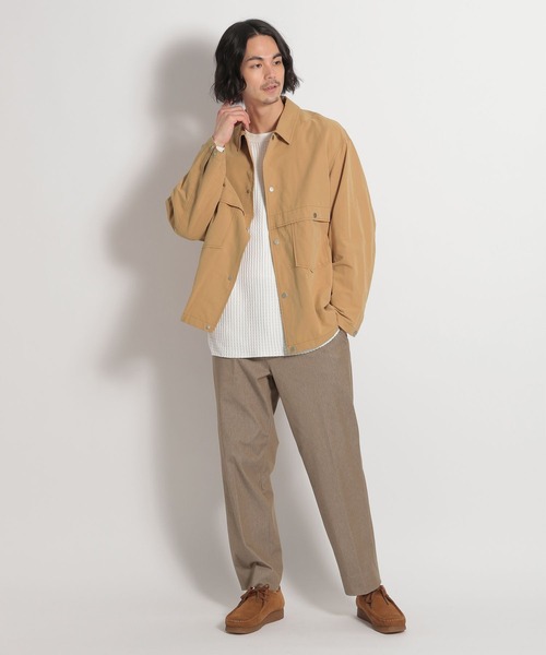 niko and...（ニコアンド）の「ワイドロガーブルゾン（ブルゾン・メンズ・ブラック/キャメル・MEDIUM/LARGE）」の15枚目の写真