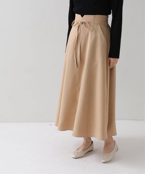 RAY CASSIN(レイカズン)の「配色ステッチパネルフレアスカート(スカート・レディース・ベージュ/カーキ/キナリ・FREE)」の1枚目の写真