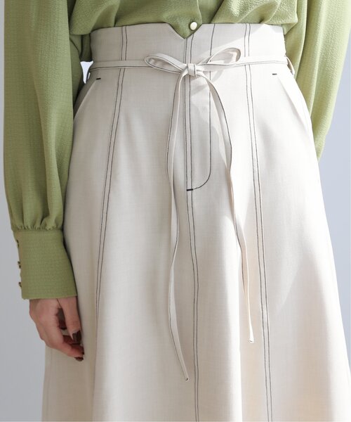 RAY CASSIN(レイカズン)の「配色ステッチパネルフレアスカート(スカート・レディース・ベージュ/カーキ/キナリ・FREE)」の8枚目の写真