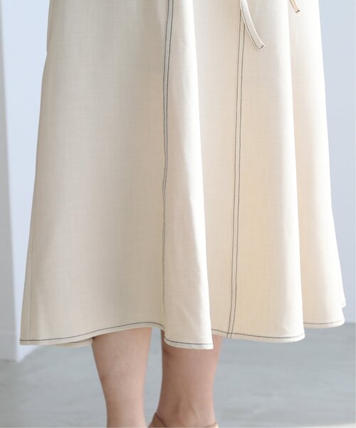 RAY CASSIN(レイカズン)の「配色ステッチパネルフレアスカート(スカート・レディース・ベージュ/カーキ/キナリ・FREE)」の11枚目の写真