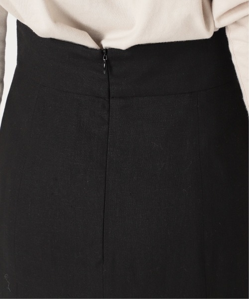 U by SPICK&SPAN(ユーバイスピックアンドスパン)の「レーヨンリネンマキシスカート◆(スカート・レディース・ブラック・38/36/34)」の10枚目の写真
