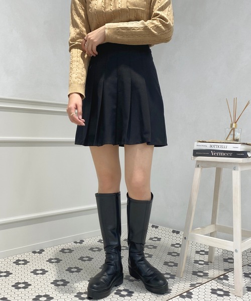 ショートトレンチ タックプリーツスカート アプレジュール