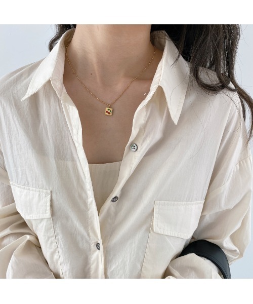 .KOM（ドットコム）の「A'GEM/9 × .kom『.kom/ドットケーオーエム』ルーズシルエット トレンチ型ロングシャツ（シャツ/ブラウス・レディース・ホワイト・FREE）」の18枚目の写真