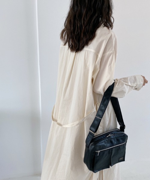 .KOM（ドットコム）の「A'GEM/9 × .kom『.kom/ドットケーオーエム』ルーズシルエット トレンチ型ロングシャツ（シャツ/ブラウス・レディース・ホワイト・FREE）」の22枚目の写真