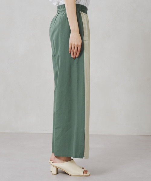 Chez toi(シェトワ)の「フロント切替裾スリットワイドパンツ(その他パンツ・レディース・ベージュ/グレー/グリーン・FREE)」の17枚目の写真