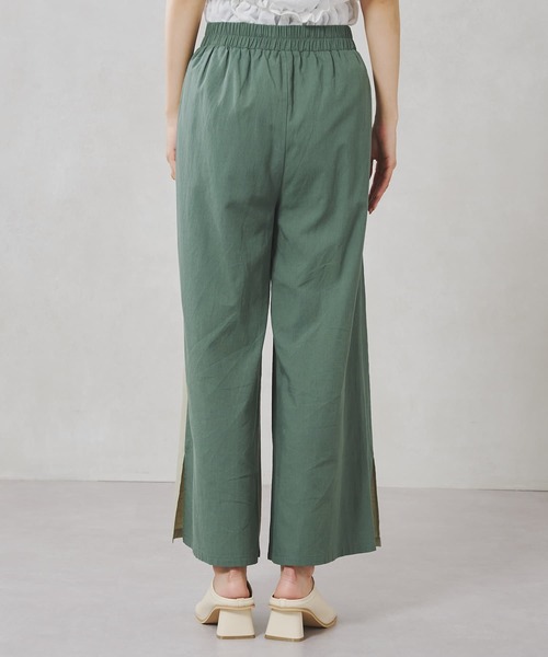 Chez toi(シェトワ)の「フロント切替裾スリットワイドパンツ(その他パンツ・レディース・ベージュ/グレー/グリーン・FREE)」の18枚目の写真