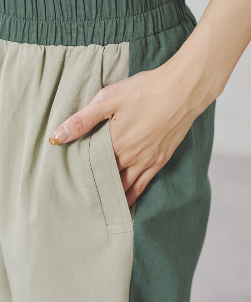 Chez toi(シェトワ)の「フロント切替裾スリットワイドパンツ(その他パンツ・レディース・ベージュ/グレー/グリーン・FREE)」の20枚目の写真
