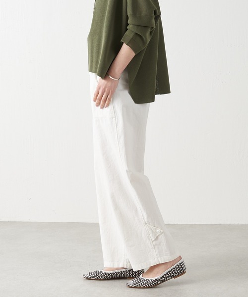 BEARDSLEY(ビアズリー)の「ルーズベイカーパンツ(その他パンツ・レディース・カーキ/ホワイト・FREE)」の1枚目の写真