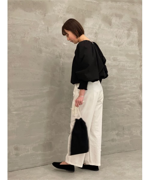 BEARDSLEY(ビアズリー)の「ルーズベイカーパンツ(その他パンツ・レディース・カーキ/ホワイト・FREE)」の16枚目の写真