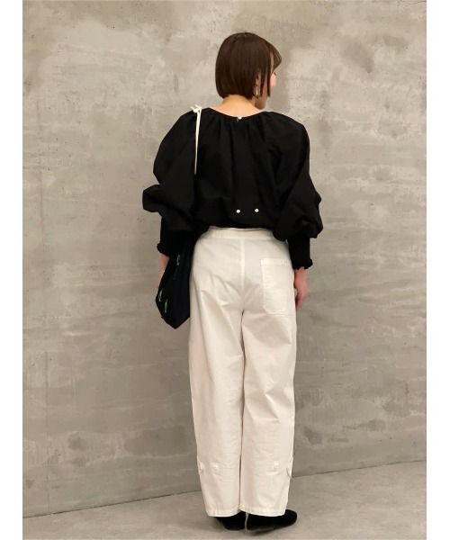 BEARDSLEY(ビアズリー)の「ルーズベイカーパンツ(その他パンツ・レディース・カーキ/ホワイト・FREE)」の17枚目の写真