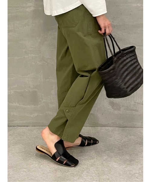 BEARDSLEY(ビアズリー)の「ルーズベイカーパンツ(その他パンツ・レディース・カーキ/ホワイト・FREE)」の22枚目の写真