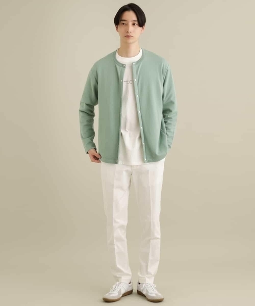 a.v.v（アーヴェヴェ）の「【洗濯機で洗える】なめらかダンボールクルーネックカーディガン（カーディガン/ボレロ・メンズ・ブラック/ミント・46/48/50/44）」の11枚目の写真