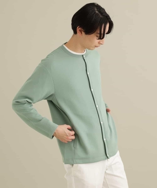 a.v.v（アーヴェヴェ）の「【洗濯機で洗える】なめらかダンボールクルーネックカーディガン（カーディガン/ボレロ・メンズ・ブラック/ミント・46/48/50/44）」の18枚目の写真