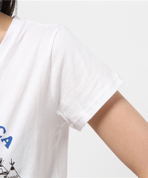 チチカカ(チチカカ)の「ビーバーカヌー・メッセージ Tシャツ(Tシャツ/カットソー・レディース・ホワイト/グリーン/グレー/ネイビー・MEDIUM/LARGE)」の9枚目の写真