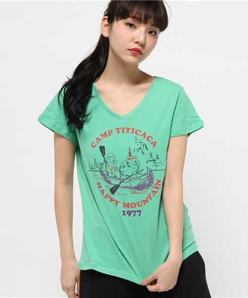 チチカカ(チチカカ)の「ビーバーカヌー・メッセージ Tシャツ(Tシャツ/カットソー・レディース・ホワイト/グリーン/グレー/ネイビー・MEDIUM/LARGE)」の15枚目の写真