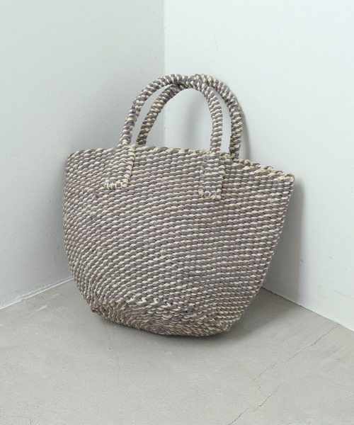 PAR ICI（パーリッシィ）の「オーガニックコットンサイザル ミニカゴBAG（トートバッグ・レディース・グレー/イエロー/グリーン・FREE）」の12枚目の写真