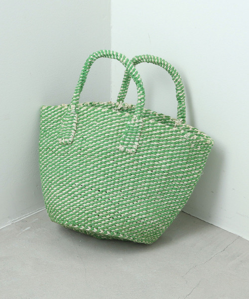 PAR ICI（パーリッシィ）の「オーガニックコットンサイザル ミニカゴBAG（トートバッグ・レディース・グレー/イエロー/グリーン・FREE）」の13枚目の写真