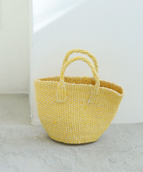 PAR ICI（パーリッシィ）の「オーガニックコットンサイザル ミニカゴBAG（トートバッグ・レディース・グレー/イエロー/グリーン・FREE）」の15枚目の写真