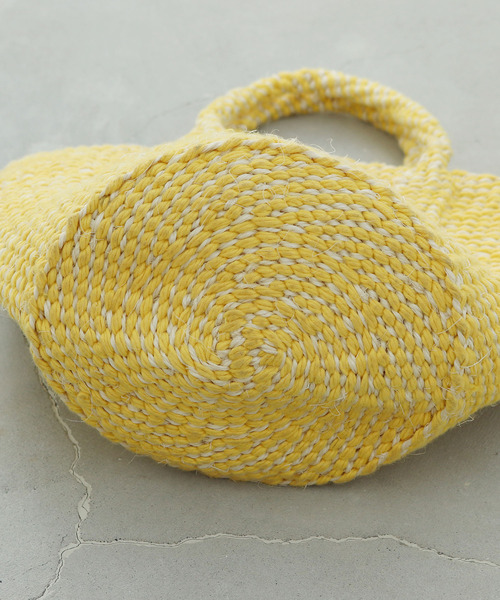 PAR ICI（パーリッシィ）の「オーガニックコットンサイザル ミニカゴBAG（トートバッグ・レディース・グレー/イエロー/グリーン・FREE）」の17枚目の写真