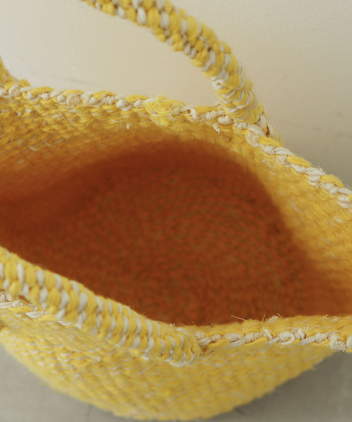 PAR ICI（パーリッシィ）の「オーガニックコットンサイザル ミニカゴBAG（トートバッグ・レディース・グレー/イエロー/グリーン・FREE）」の18枚目の写真