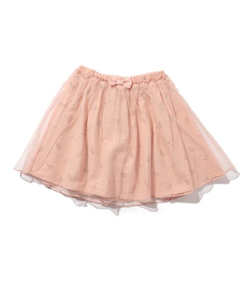 SHOO・LA・RUE（シューラルー）の「◆【90-130cm】チューリップ柄チュール重ねスカート（スカート・キッズ・アイボリー/ベビーピンク・13/12/10/11/09）」の5枚目の写真