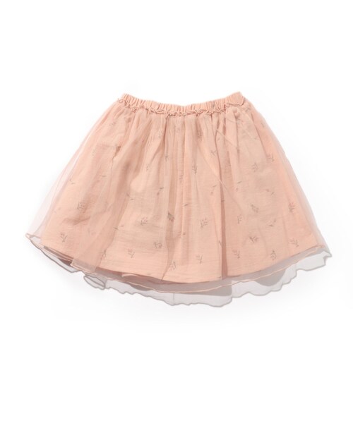 SHOO・LA・RUE（シューラルー）の「◆【90-130cm】チューリップ柄チュール重ねスカート（スカート・キッズ・アイボリー/ベビーピンク・13/12/10/11/09）」の6枚目の写真