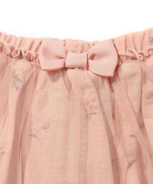 SHOO・LA・RUE（シューラルー）の「◆【90-130cm】チューリップ柄チュール重ねスカート（スカート・キッズ・アイボリー/ベビーピンク・13/12/10/11/09）」の9枚目の写真