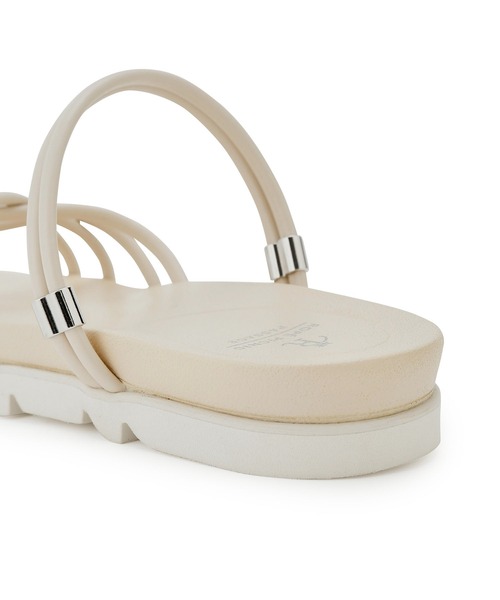 ROPE' PICNIC（ロペピクニック）の「クロスストリングスライド＆バックスリングサンダル（サンダル・レディース・ブラック/ブルー/ベージュ系その他/キナリ・M/L）」の7枚目の写真