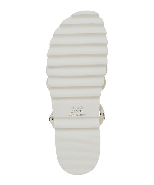 ROPE' PICNIC（ロペピクニック）の「クロスストリングスライド＆バックスリングサンダル（サンダル・レディース・ブラック/ブルー/ベージュ系その他/キナリ・M/L）」の8枚目の写真