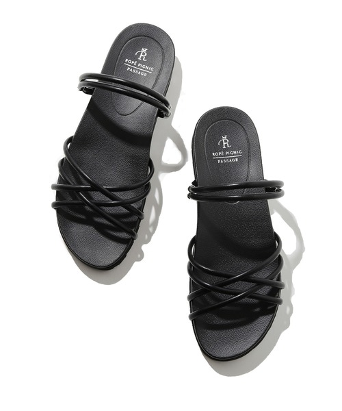 ROPE' PICNIC（ロペピクニック）の「クロスストリングスライド＆バックスリングサンダル（サンダル・レディース・ブラック/ブルー/ベージュ系その他/キナリ・M/L）」の18枚目の写真