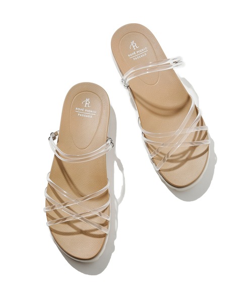ROPE' PICNIC（ロペピクニック）の「クロスストリングスライド＆バックスリングサンダル（サンダル・レディース・ブラック/ブルー/ベージュ系その他/キナリ・M/L）」の11枚目の写真