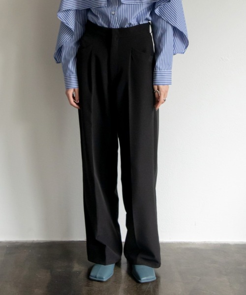 VACANCY（ヴァカンシー）の「サイドポケットカラースラックスパンツ（その他パンツ・レディース・ホワイト/グリーン/イエロー/ピンク/ブラック・SMALL/MEDIUM/LARGE）」の3枚目の写真