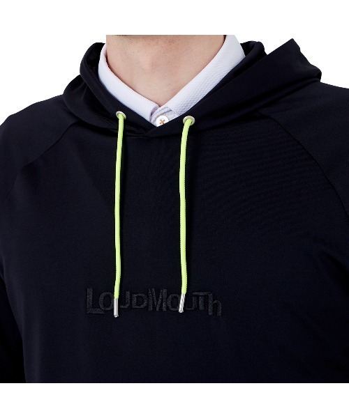 Loudmouth(ラウドマウス)の「LOUDMOUTH/ラウドマウス ゴルフウェア 無地 吸汗速乾 UVカット スムース プルオーバー パーカー フーディー(パーカー・メンズ・ホワイト/ブラック/ネイビー/イエロー・LL/M/L/XL/XXL)」の13枚目の写真