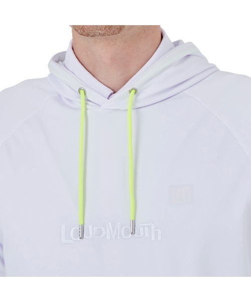 Loudmouth(ラウドマウス)の「LOUDMOUTH/ラウドマウス ゴルフウェア 無地 吸汗速乾 UVカット スムース プルオーバー パーカー フーディー(パーカー・メンズ・ホワイト/ブラック/ネイビー/イエロー・LL/M/L/XL/XXL)」の8枚目の写真
