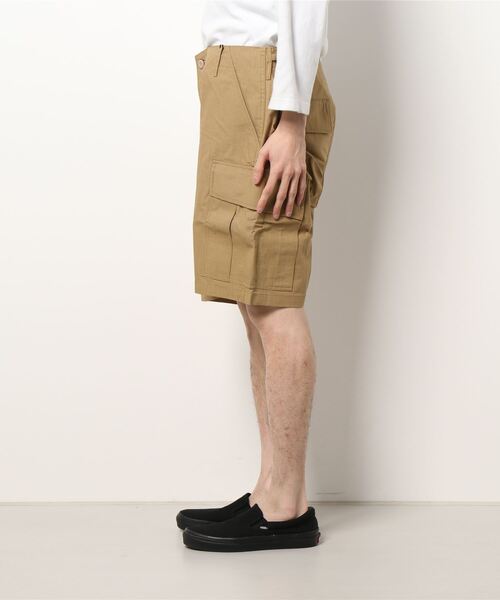 HOUSTON（ヒューストン）の「【HOUSTON】RIPSTOP FATIGUE SHORTS（カーゴパンツ・メンズ・ブラック/カーキ/オリーブドラブ/ウッドランド・SMALL/MEDIUM/X-LARGE/LARGE）」の5枚目の写真