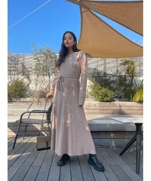 TRUNC | Waffle Cut Flare One Piece(ワンピース)