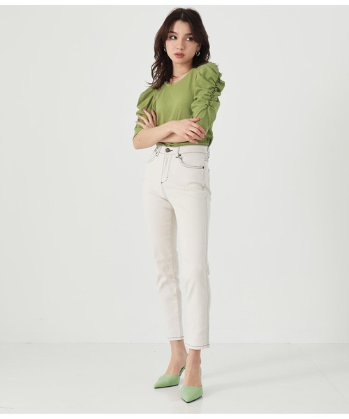 ANAP（アナップ）の「5色展開ポインテッドトゥミュール（パンプス・レディース・ホワイト/ブラック/ベージュ/ブルー/グリーン・LL/S/M/L）」の21枚目の写真